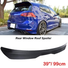 Universal Rear Top Roof Lip Spoiler Wing Tail Trunk Fit Hatchback Carbon Black