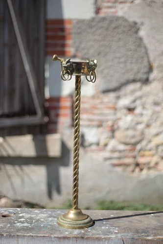 Cendrier sur pied bronze et - en,