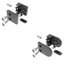 Inox V2A Support en Verre Noir