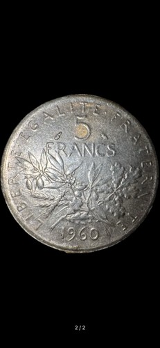 Pièce argent francs semeuse - argent, 5