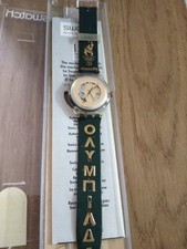 Swatch Ann. 1996 Atlanta Olympics * USED * Vintage '90s * COLLECTIBLE