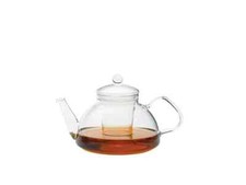 Théière en verre avec