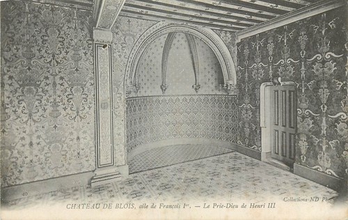 Blois chateau prie dieu - blois,