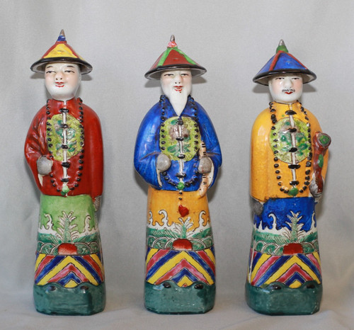 Trois figurines porcelaine - figurines, en