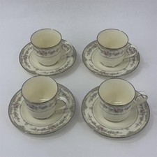 Ensemble De 4 Noritake Shenandoah 9729 Porcelaine Tasses Et Soucoupes