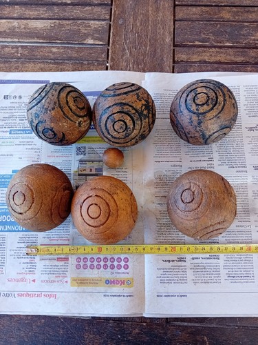 Jeu anciennes boules de - boules,