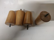 Lot de 4 pieds en bois a