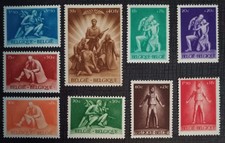 Vintage Belgium Stamps. Lot Of