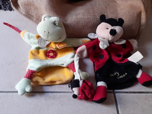 Lot doudous marionnettes - 2,
