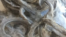 Peau fourrure de Lapin pour montage des mouche pêche Rabbit Fly Gris 4/5mm x 1m