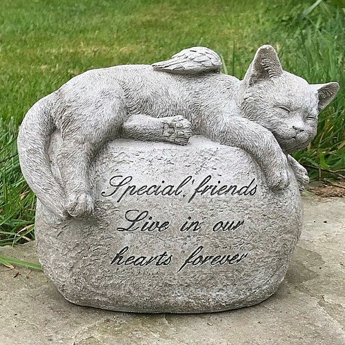 Plaque tombeau chat grandes - tombeau,