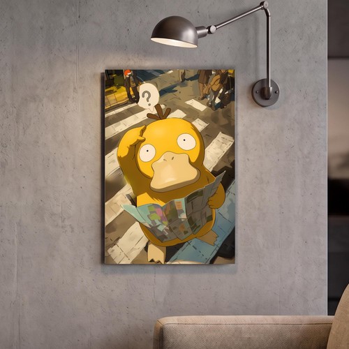 Plaque métallique psyduck - plaque,