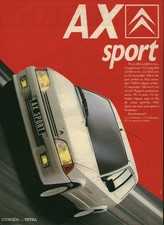 Publicité ancienne voiture AX