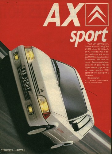 Publicité ancienne voiture - , ax