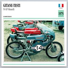 GITANE-TESTI 50 GP Minarelli 1975 France Edito Service Atlas Motorcycle Card