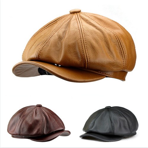 Chapeau gavroche cuir style - gavroche,