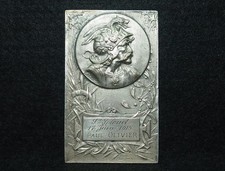 PLAQUE BRONZE ARGENTÉ BRENNUS