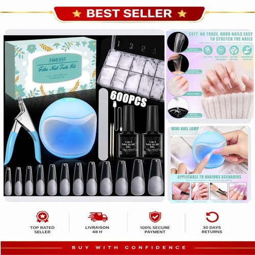 Kit faux ongles 600 pcs - kit,