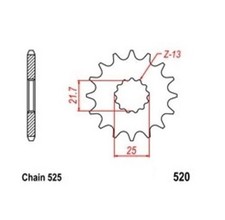 Pignon Sortie Boite 15 Dents