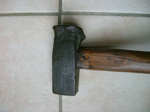 Outil ancien forgeron marteau - outil,