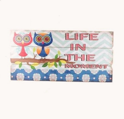 Cadre tableau bois hibou - cadre,