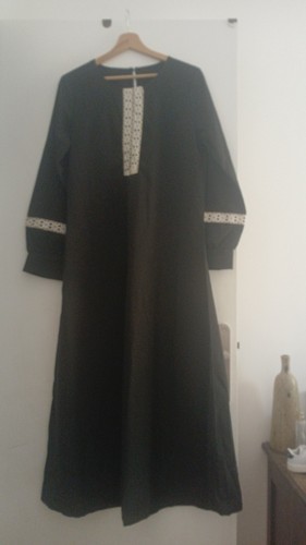 Robe longue abaya noir neuf