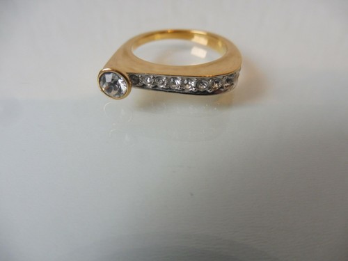Beau bague plaqué taille m - bague, or