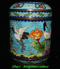 2.9" Old Bronze Cloisonne