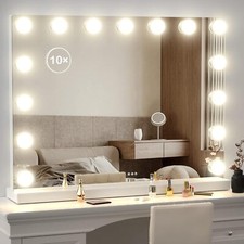 YUSING Hollywood Miroir LED Maquillage Lumineux Miroir de Table  Dimmables USB
