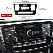 Carbon Fiber Central Control CD Panel Trim For Mercedes Benz GLA CLA 180 200 250