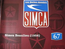 FASCICULE BOOKLET  67 SIMCA