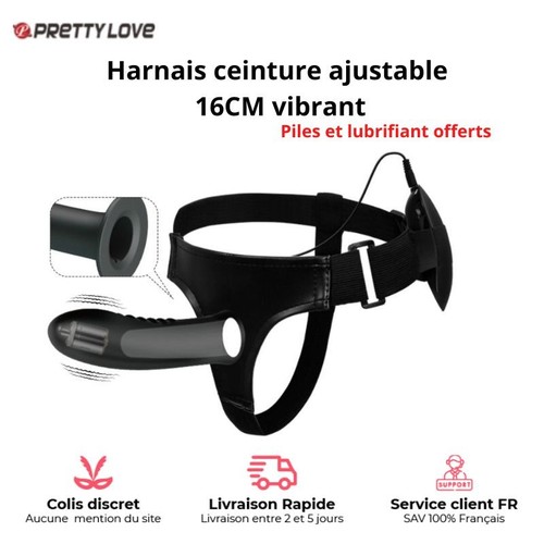 Harnais gode ceinture creux - harnais,