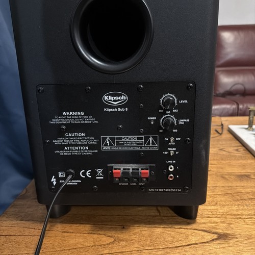 Klipsch subwoofer 8 - klipsch,