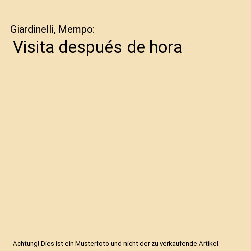Visita después hora - visita, de