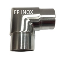 Coude inox A2 Satinée Pour Tube Diamètre 42.4mm Epaisseur 2mm Garde Corps