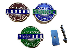 Volvo High Mileage Emblem Metal Badge | 100K 200K 300K Club Bolt-On 240 850 S60