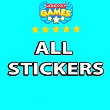 Monopoly Go Stickers ⭐️ 1 - 5 ⭐️ALL STICKER⭐️