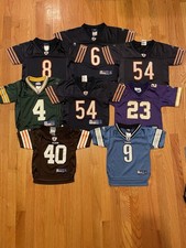 Vintage NFL Football Jersey LOT Reebok Baby Toddler Bears Packers Lions Browns