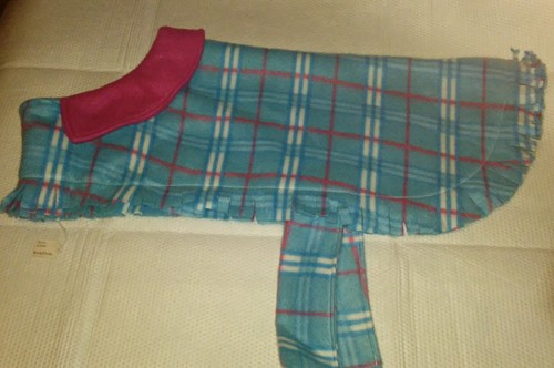 Tartan winter fleece dog - tartan,