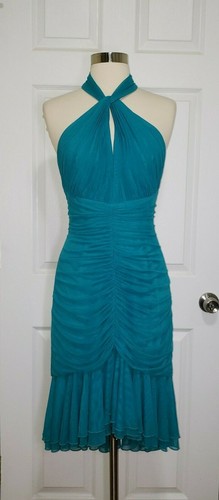 Tadashi teel green ruched - tadashi,
