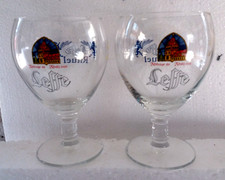 Lot 2 verres à bière 25/33 cl , LEFFE " RITUEL " , ref VLF133