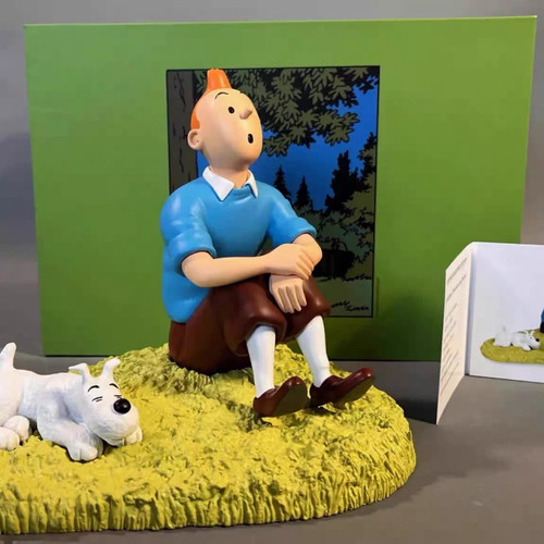 Tintin and snowy classic scene - tintin,