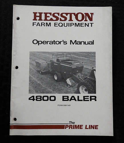 Véritable hesston 4800 - véritable, baler