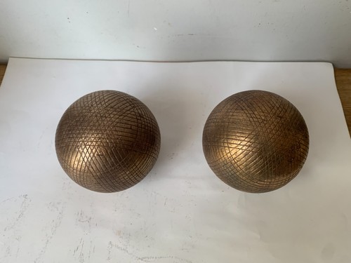 Anciennes boules laiton - anciennes, en