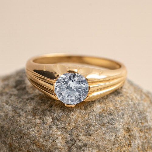 Bague solitaire homme 18 - homme,