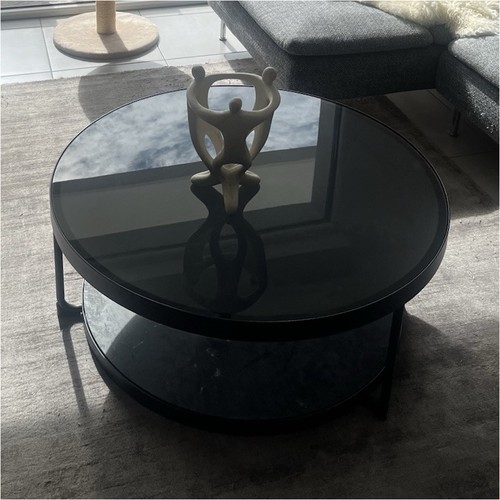 Table basse ronde - , noire
