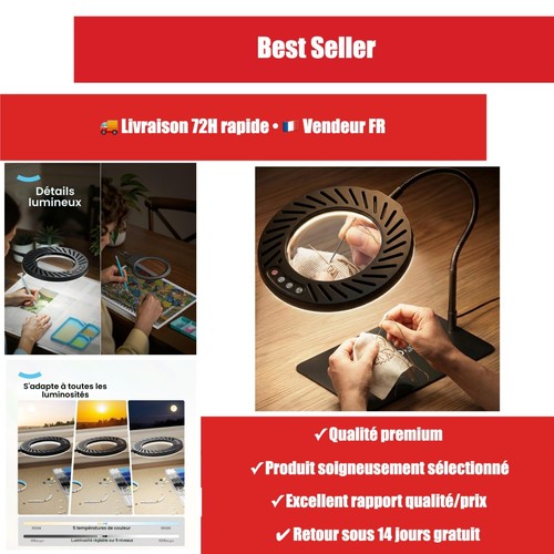 Loupe table artdot - 10x, avec