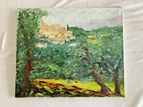 Peinture huile sur toile - huile,