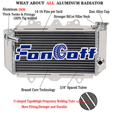 2 Rangées Aluminium Radiateur Pour 2004 2005 2006 2007 Yamaha YFZ450 YFZ 450