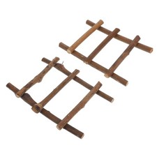  2 Pcs Echelle Décorative Decorative Ornement Miniature Petit Meuble